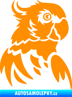 Samolepka Papoušek 011 pravá oranžová