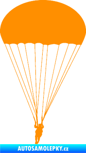 Samolepka Parašutista 002 oranžová