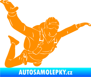 Samolepka Parašutista 004 pravá oranžová