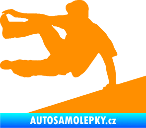 Samolepka Parkour 001 levá oranžová