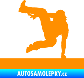 Samolepka Parkour 002 levá oranžová