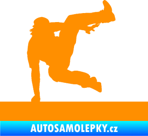 Samolepka Parkour 002 pravá oranžová