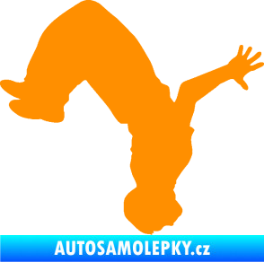 Samolepka Parkour 003 pravá oranžová