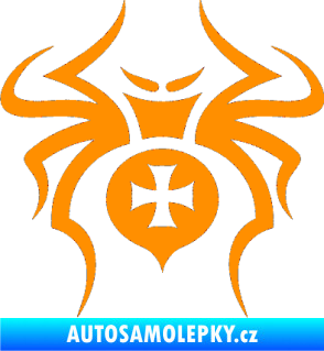 Samolepka Pavouk 003 křižák oranžová