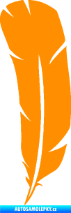 Samolepka Peříčko 002 levá oranžová