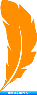 Samolepka Peříčko 003 levá oranžová