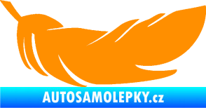 Samolepka Peříčko 007 pravá oranžová