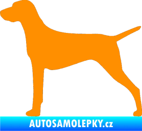 Samolepka Pes 052 levá Ohař oranžová