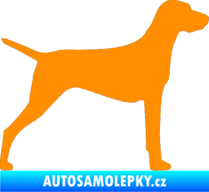 Samolepka Pes 052 pravá Ohař oranžová