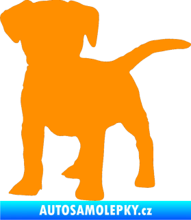 Samolepka Pes 056 levá štěně oranžová