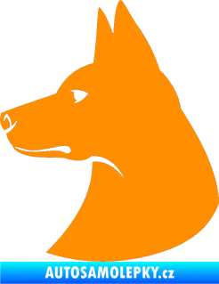 Samolepka Pes 059 levá oranžová