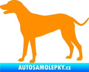 Samolepka Pes 095 levá Dalmatin oranžová