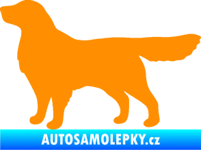 Samolepka Pes 111 levá Retrívr oranžová
