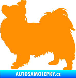 Samolepka Pes 149 levá papillon oranžová