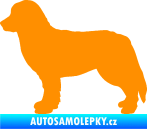 Samolepka Pes 157 levá bernský salašnický oranžová