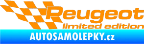 Samolepka Peugeot limited edition levá oranžová