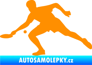 Samolepka Ping pong 001 levá oranžová