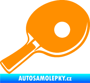 Samolepka Ping pong pálka pravá oranžová