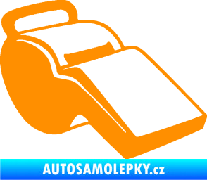 Samolepka Píšťalka 001 pravá oranžová