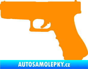 Samolepka Pistole 001 levá oranžová