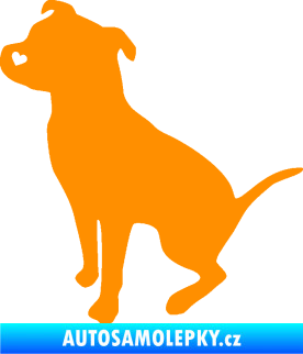 Samolepka Pitbull 005 levá oranžová