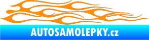 Samolepka Plameny 003 oranžová