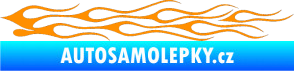 Samolepka Plameny 005 oranžová