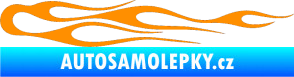 Samolepka Plameny 024 oranžová