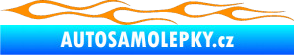 Samolepka Plameny 034 oranžová