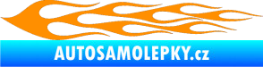 Samolepka Plameny 061 oranžová
