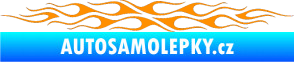 Samolepka Plameny 085 oranžová