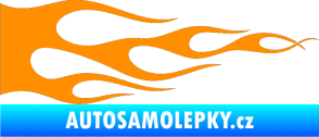 Samolepka Plameny 090 oranžová