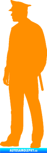 Samolepka Policajt 004 levá oranžová