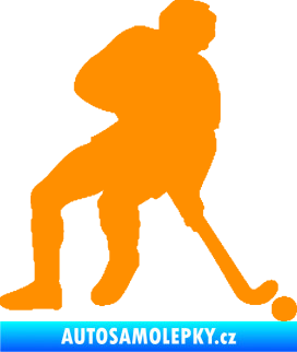 Samolepka Pozemní hokej 001 pravá oranžová