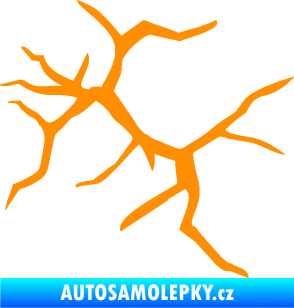 Samolepka Prasklina 007 oranžová