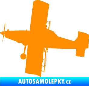 Samolepka Práškovací letoun Čmelák levá oranžová