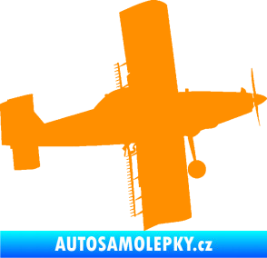 Samolepka Práškovací letoun Čmelák pravá oranžová