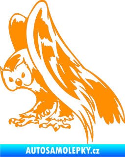 Samolepka Predators 097 levá sova oranžová