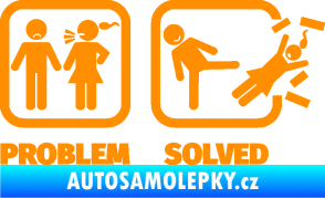 Samolepka Problem? Solved 001 oranžová