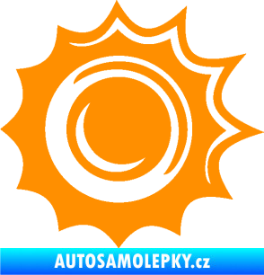 Samolepka Průstřel 003 levá oranžová