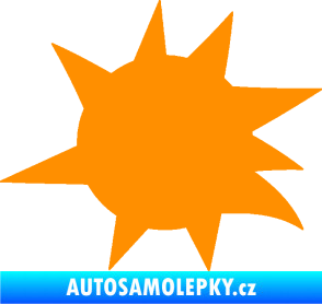 Samolepka Průstřel 004 levá oranžová