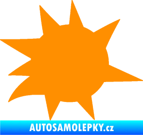 Samolepka Průstřel 004 pravá oranžová