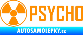 Samolepka Psycho 002 oranžová