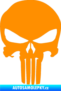 Samolepka Punisher 001 oranžová