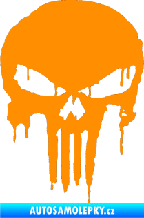 Samolepka Punisher 003 oranžová