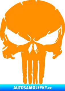Samolepka Punisher 004 oranžová