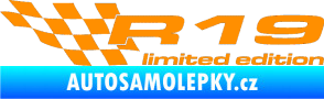 Samolepka R19 limited edition levá oranžová
