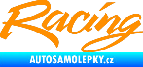 Samolepka Racing 001 oranžová