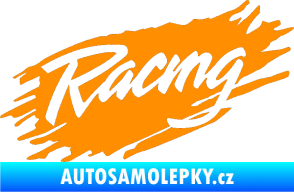 Samolepka Racing 002 oranžová