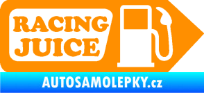 Samolepka Racing juice symbol tankování oranžová
